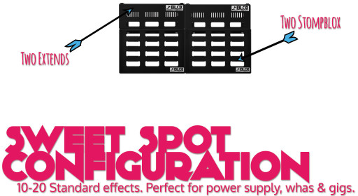 Stomblox Configuration Option Image - Two Stompblox Two Extend